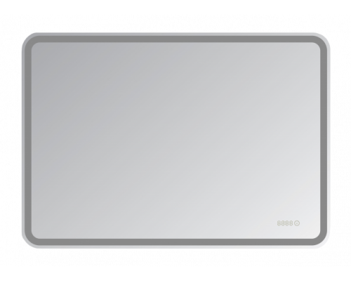 Приобрести СТАЙЛ D13 зеркало 1000*700 с часами в магазине сантехники Santeh-Crystal.ru