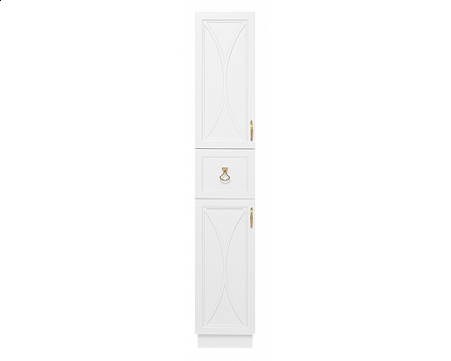 Купить Амбра - 35 Пенал левый белый в магазине сантехники Santeh-Crystal.ru