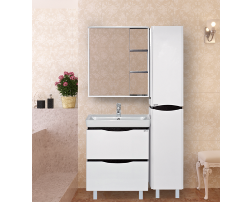 Приобрести Венера - 70 Зеркало-шкаф лев. со светом комбинированное в магазине сантехники Santeh-Crystal.ru