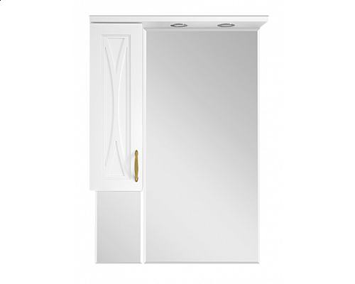 Приобрести Амбра - 65 зеркало-шкаф лев. (свет) в магазине сантехники Santeh-Crystal.ru