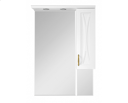 Купить Амбра - 65 зеркало-шкаф прав. (свет) в магазине сантехники Santeh-Crystal.ru