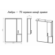 Заказать Амбра - 70 зеркало-шкаф прав. (свет) в магазине сантехники Santeh-Crystal.ru