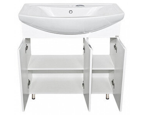 Купить Лаванда - 80 Тумба прямая белая / раковина в магазине сантехники Santeh-Crystal.ru