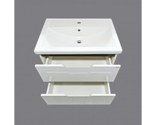 Купить Лайм - 60 Тумба напольная  с 2 ящ. комбинированная О в магазине сантехники Santeh-Crystal.ru