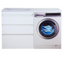 Фостер - 70 Тумба напольная 3 ящ. под стиральную машину, белая