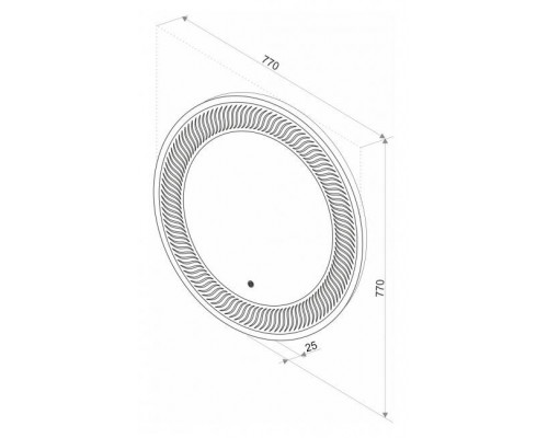 Приобрести СТАЙЛ M1  Зеркало d 770 О в магазине сантехники Santeh-Crystal.ru