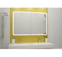 АЛЬФРЕДО Зеркало-шкаф 800х800 с розеткой