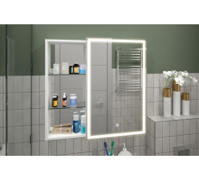 АПЕРИО Зеркало-шкаф 800х800 правый с розеткой