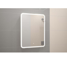ЭЛИОТ Зеркало-шкаф 600х800, левый с розеткой LED