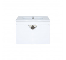 Сахара - 60 Тумба прямая подвесная белая / раковина