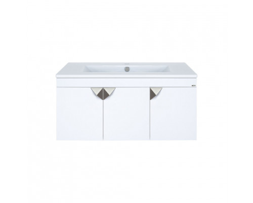 Купить Сахара - 90 Тумба прямая подвесная белая в магазине сантехники Santeh-Crystal.ru