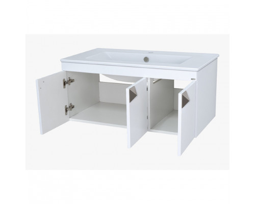 Купить Сахара - 90 Тумба прямая подвесная белая в магазине сантехники Santeh-Crystal.ru