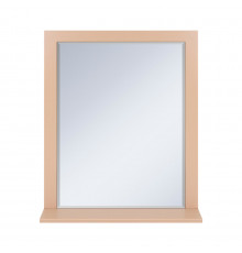 Сахара - 75 Зеркало в раме песочное с полкой