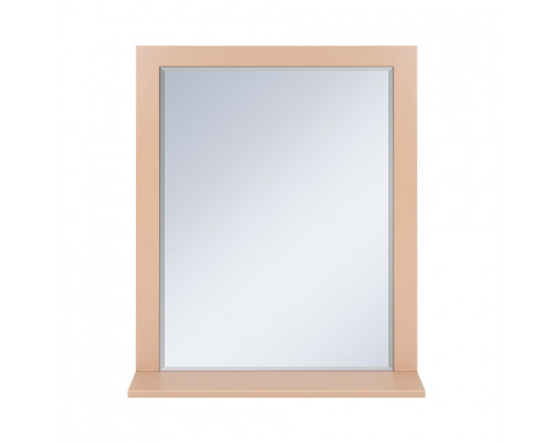 Приобрести Сахара - 75 Зеркало в раме песочное с полкой в магазине сантехники Santeh-Crystal.ru