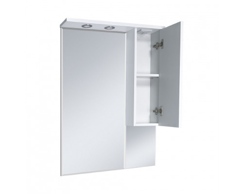 Купить Терра - 70 зеркало-шкаф белый правый в магазине сантехники Santeh-Crystal.ru