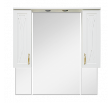 Амбра -100 Зеркало-шкаф бежевый