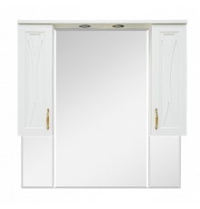 Амбра -100 Зеркало-шкаф бежевый