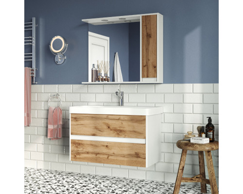 Приобрести Адриана - 90 полный комплект правое зеркало в магазине сантехники Santeh-Crystal.ru