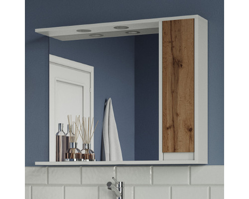 Приобрести Адриана - 90 полный комплект правое зеркало в магазине сантехники Santeh-Crystal.ru