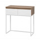 ДАКОТА - 80 Консоль напольная 2 ящ. (ДСП (Дуб Гал. Белый) корпус / каркас