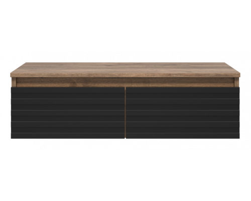 ДАКОТА - 80 Консоль подвесная 2 ящ. ДСП (Дуб Гал. Черный кварц)