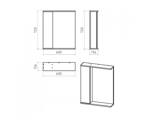 Лира - 60 полный комплект правое зеркало