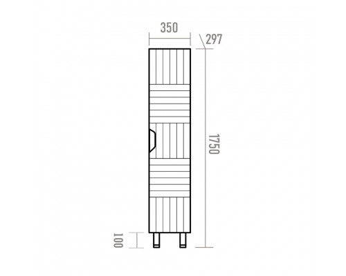 Gloster - 70 полный комплект правый пенал