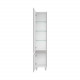 ВИКТОРИ - 35 Пенал универсальн. серый шелк , левый