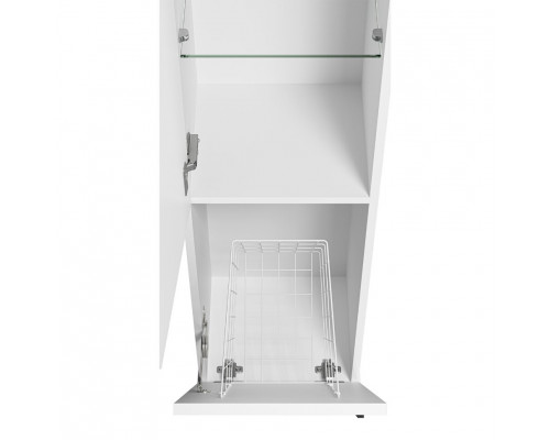 Модерн - 35 Пенал универс.. белая мат.эмаль левый с Б/К