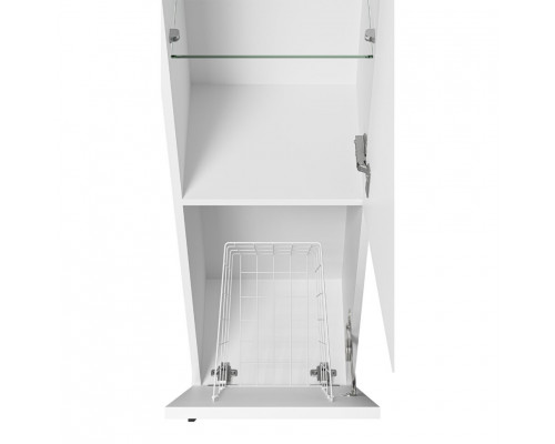 Модерн - 35 Пенал универс.. белая мат.эмаль правый с Б/К