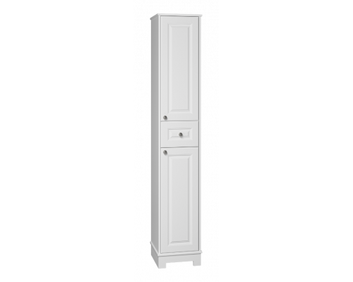 Ларго - 35 Пенал напольный, белая. мат. эмаль, правый