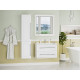 Марта - 35 Пенал белая эмаль (глянец) левый с Б/К
