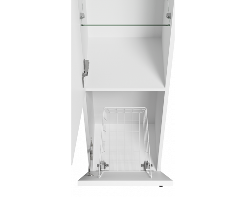 Модерн - 35 Пенал универс.. белая мат.эмаль левый с Б/К