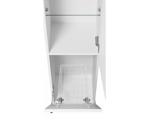 Модерн - 35 Пенал универс.. белая мат.эмаль правый с Б/К