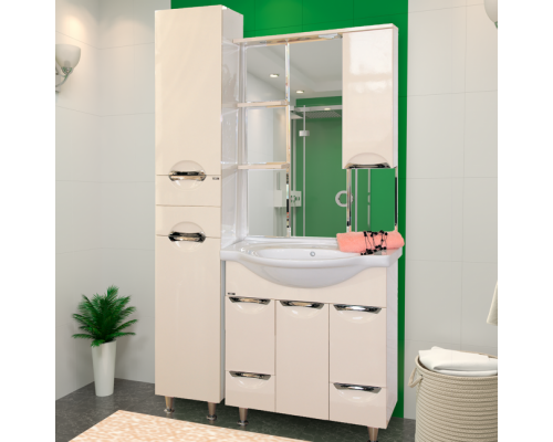 Купить Пенал - 31 прав. Жасмин бежевая эмаль/ Б/К в магазине сантехники Santeh-Crystal.ru