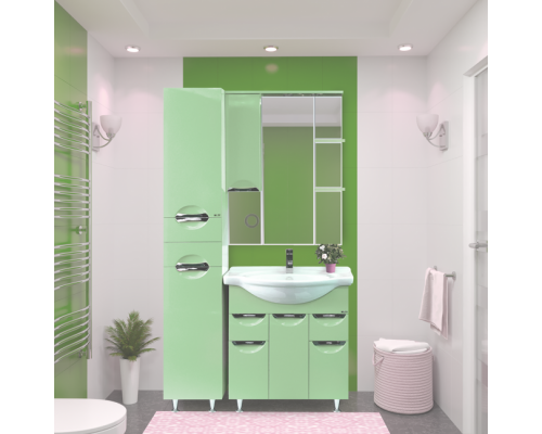 Приобрести Пенал - 35 лев. Жасмин салатовая эмаль/ Б/К в магазине сантехники Santeh-Crystal.ru