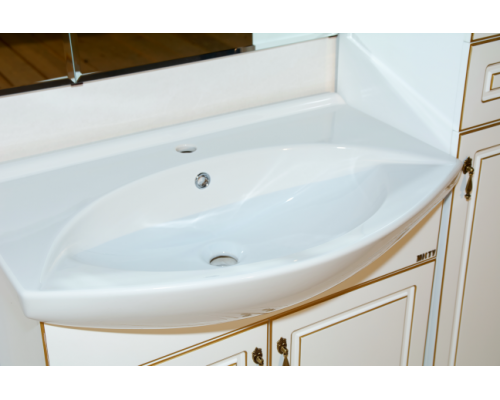 Приобрести Париж - 35 Пенал правый белая патина с 2ящ. / Б/К в магазине сантехники Santeh-Crystal.ru