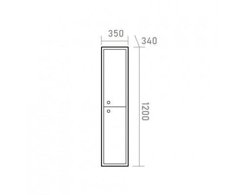Заказать Кристиан - 35 Пенал подвесной правый в магазине сантехники Santeh-Crystal.ru