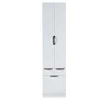 Орхидея - 50 Пенал белая эмаль без корзины с 2 ящ.