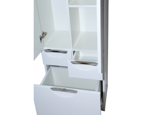 Приобрести Орхидея - 50 Пенал белая эмаль без корзины с 2 ящ. в магазине сантехники Santeh-Crystal.ru