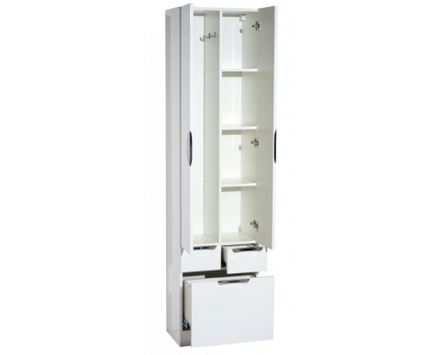 Приобрести Орхидея - 50 Пенал белая эмаль без корзины с 2 ящ. в магазине сантехники Santeh-Crystal.ru