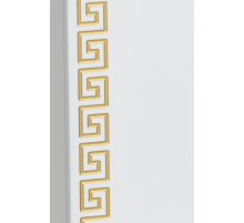 Престиж - 35 Пенал левый белый золотая патина