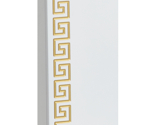 Купить Престиж - 35 Пенал левый белый золотая патина в магазине сантехники Santeh-Crystal.ru