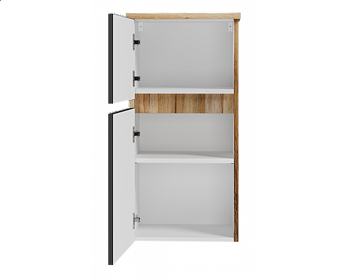 Купить Ива - 40 Полупенал подвесной комбин. Графит пленка О в магазине сантехники Santeh-Crystal.ru