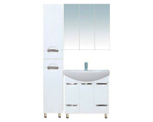 Купить Лаванда - 35 Пенал левый белый в магазине сантехники Santeh-Crystal.ru