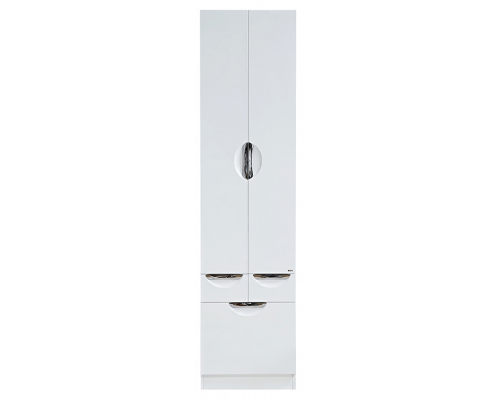 Приобрести Орхидея - 50 Пенал белая эмаль без корзины с 2 ящ. в магазине сантехники Santeh-Crystal.ru