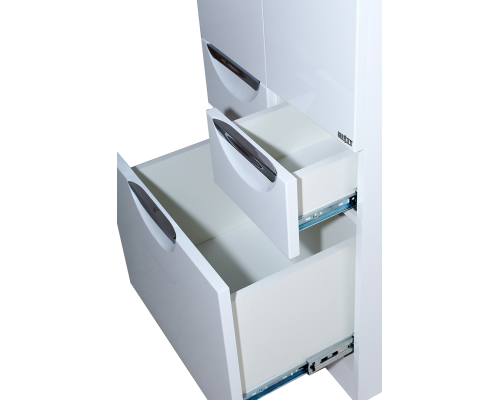 Приобрести Орхидея - 50 Пенал белая эмаль без корзины с 2 ящ. в магазине сантехники Santeh-Crystal.ru