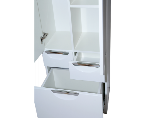 Приобрести Орхидея - 50 Пенал белая эмаль без корзины с 2 ящ. в магазине сантехники Santeh-Crystal.ru