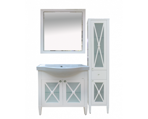 Приобрести Анна - 40 Пенал 1 ящ. прав. со стеклом в магазине сантехники Santeh-Crystal.ru