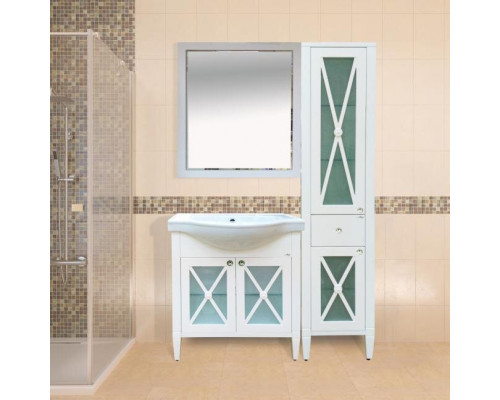 Приобрести Анна - 40 Пенал 1 ящ. прав. со стеклом в магазине сантехники Santeh-Crystal.ru